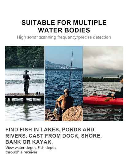 FFC1108 - 1 Alarm 100M Portable Sonar Fish Finders 45 degrees Sonar Coverage Echo Sounder Alarm Transducer Lake Sea Fishing - by PAWFECTWORLDS | PAWFECTWORLDS | , ,