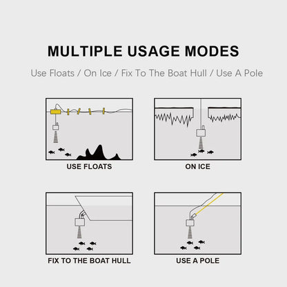 FFC1108 - 1 Alarm 100M Portable Sonar Fish Finders 45 degrees Sonar Coverage Echo Sounder Alarm Transducer Lake Sea Fishing - by PAWFECTWORLDS | PAWFECTWORLDS | , ,