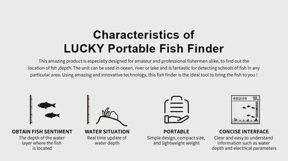 FFC1108 - 1 Alarm 100M Portable Sonar Fish Finders 45 degrees Sonar Coverage Echo Sounder Alarm Transducer Lake Sea Fishing - by PAWFECTWORLDS | PAWFECTWORLDS | , ,