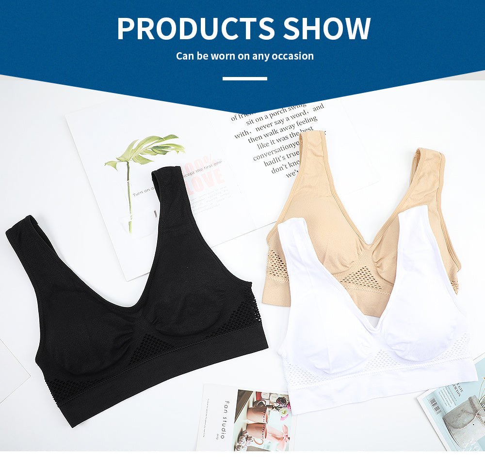 [Gentle Care] Plus Size Seamless Sports Bra for Women - Purple, Breathable Mesh Fabric, Push - Up with Removable Pads, Comfort Fit Vest Style, Sizes 36XL to 40XL, Plus Size Bra - by PAWFECTWORLDS | PAWFECTWORLDS | , ,