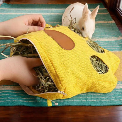4-Hole Washable Hay Bag for Small Animals - Feeding Care Essential - by PAWFECTWORLDS | PAWFECTWORLDS | Home & Garden, Pet Products, Small Animals