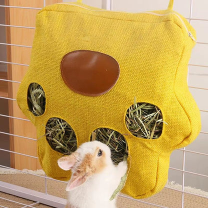 4-Hole Washable Hay Bag for Small Animals - Feeding Care Essential - by PAWFECTWORLDS | PAWFECTWORLDS | Home & Garden, Pet Products, Small Animals