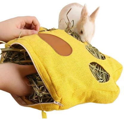 4-Hole Washable Hay Bag for Small Animals - Feeding Care Essential - by PAWFECTWORLDS | PAWFECTWORLDS | Home & Garden, Pet Products, Small Animals