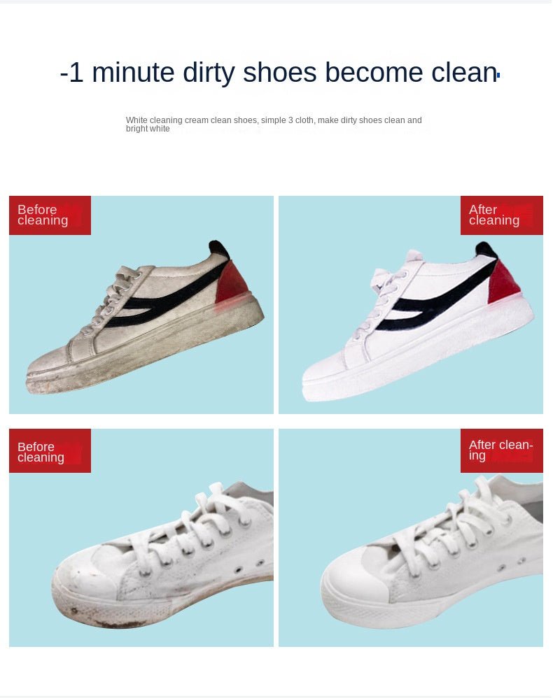 Household Cleaning Chemicals Anhydrous Cleaning Cream Small White Shoes Sneakers Canvas Shoes Shoes Cleaning Artifact - by PAWFECTWORLDS | PAWFECTWORLDS | , ,