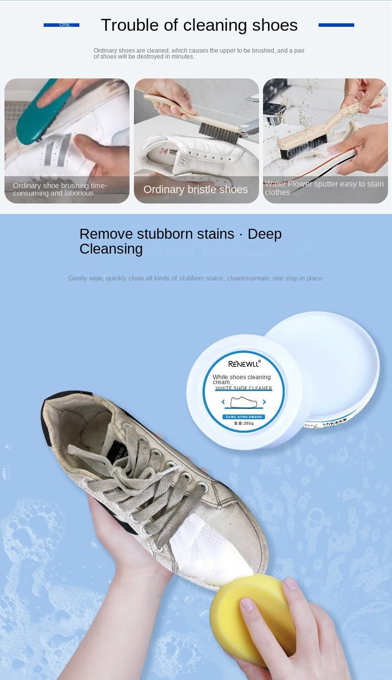Household Cleaning Chemicals Anhydrous Cleaning Cream Small White Shoes Sneakers Canvas Shoes Shoes Cleaning Artifact - by PAWFECTWORLDS | PAWFECTWORLDS | , ,