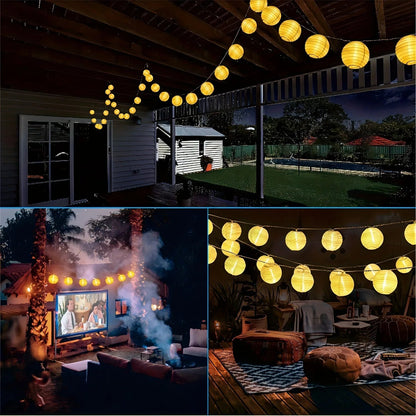 LED Solar Lantern String Lights Outdoor Garland Fairy Lights Solar Powered Garden Decorative Light for Christmas Wedding Party - by PAWFECTWORLDS | PAWFECTWORLDS | Lights & Lighting, Outdoor Lighting, Solar Lamps