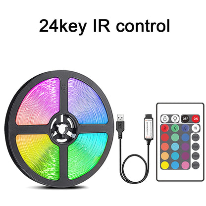 Led Strip Lights with 44 Key Remote Control 1m 5m 10m 20m RGB Tape Led Wall Room for Home Bedroom Party Decor TV Backlight - by PAWFECTWORLDS | PAWFECTWORLDS | , ,