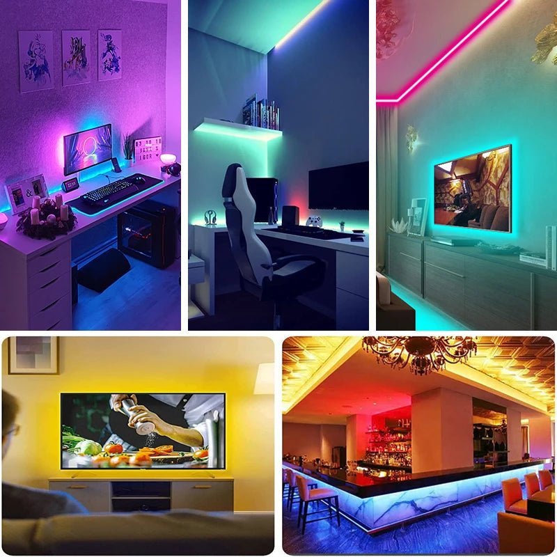 Led Strip Lights with 44 Key Remote Control 1m 5m 10m 20m RGB Tape Led Wall Room for Home Bedroom Party Decor TV Backlight - by PAWFECTWORLDS | PAWFECTWORLDS | , ,