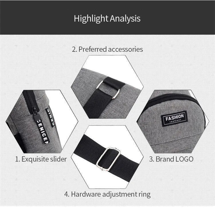 Men's Waterproof Large Capacity Fanny Pack, Adjustable Strap For Outdoor Activities, Travel Running, Hiking, And Cycling - by PAWFECTWORLDS | PAWFECTWORLDS | , ,