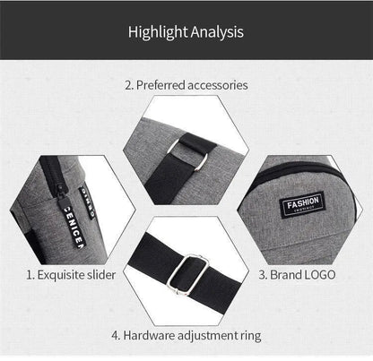 Men's Waterproof Large Capacity Fanny Pack, Adjustable Strap For Outdoor Activities, Travel Running, Hiking, And Cycling - by PAWFECTWORLDS | PAWFECTWORLDS | , ,