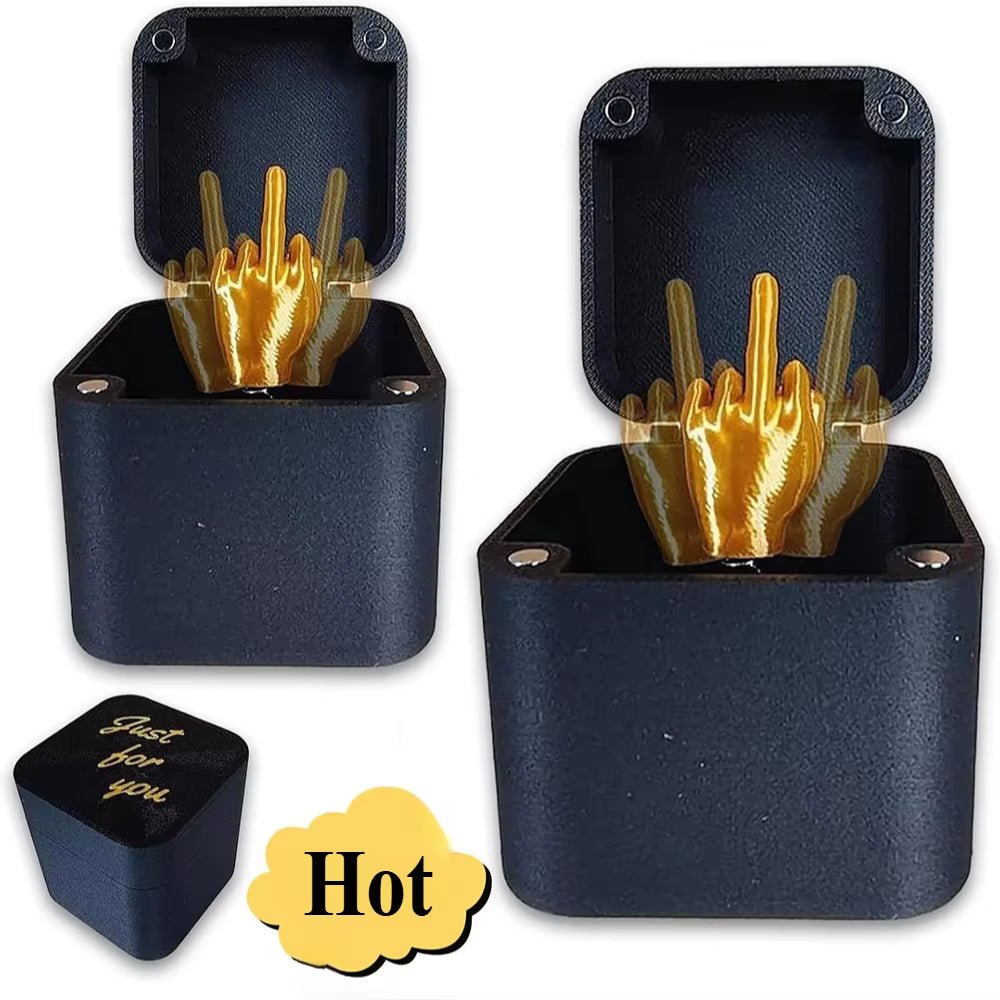 Middle Finger Pop-Up Gift Box Prank for Halloween Fun - by Does not apply | PAWFECTWORLDS | Event & Party, Festive & Party Supplies, Home & Garden