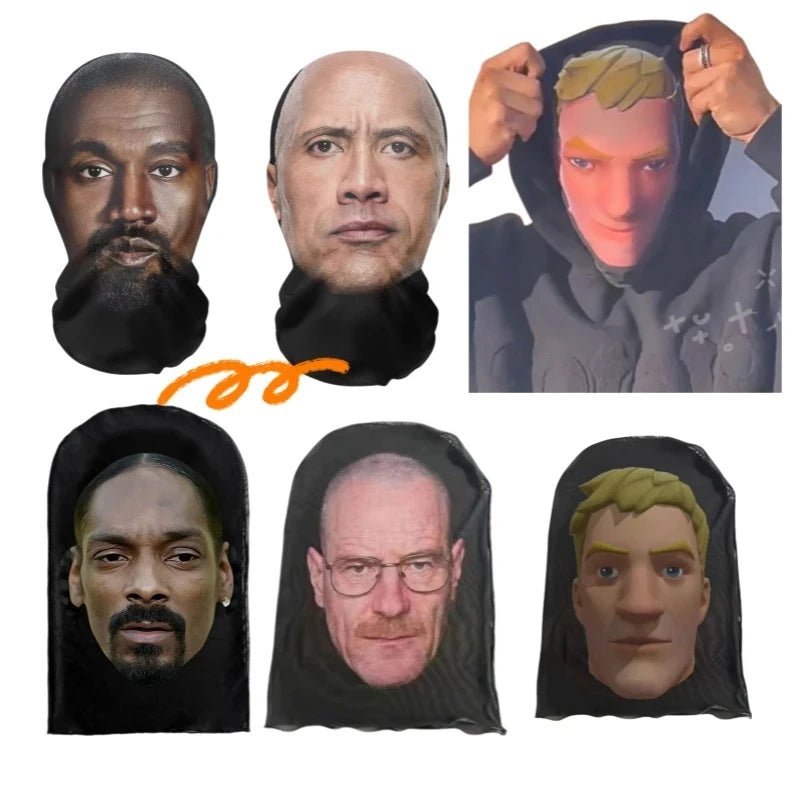 New 3D Printed Kanye Mask Elastic Mesh Full Face Mask for Unisex Cosplay Headwear Party Simulation Balaclava Hat Headgear Props - by PAWFECTWORLDS | PAWFECTWORLDS | , ,