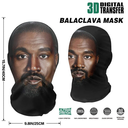New 3D Printed Kanye Mask Elastic Mesh Full Face Mask for Unisex Cosplay Headwear Party Simulation Balaclava Hat Headgear Props - by PAWFECTWORLDS | PAWFECTWORLDS | , ,