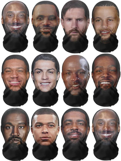 New 3D Printed Kanye Mask Elastic Mesh Full Face Mask for Unisex Cosplay Headwear Party Simulation Balaclava Hat Headgear Props - by PAWFECTWORLDS | PAWFECTWORLDS | , ,