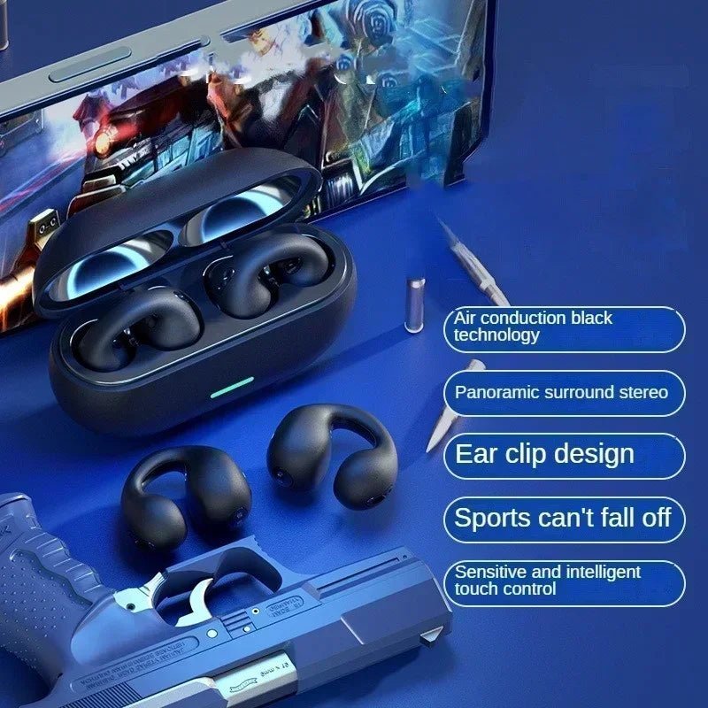 New Original T75 Bone Conduction Wireless Bluetooth 5.3 Headphones Sports Earphones HiFi Sound Quality Waterproof TWS Headset - by PAWFECTWORLDS | PAWFECTWORLDS | , ,