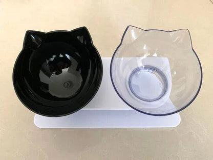 Non - Slip Double Cat Bowl Dog Bowl With Stand Pet Feeding Cat Water Bowl For Cats Food Pet Bowls For Dogs Feeder Product Supplies - by PAWFECTWORLDS | PAWFECTWORLDS | , ,