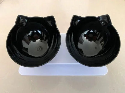 Non - Slip Double Cat Bowl Dog Bowl With Stand Pet Feeding Cat Water Bowl For Cats Food Pet Bowls For Dogs Feeder Product Supplies - by PAWFECTWORLDS | PAWFECTWORLDS | , ,