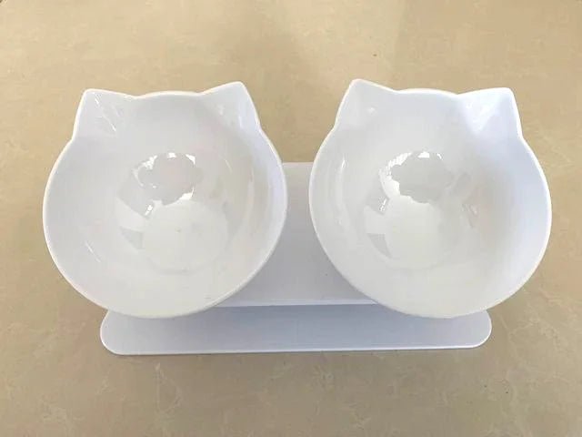 Non - Slip Double Cat Bowl Dog Bowl With Stand Pet Feeding Cat Water Bowl For Cats Food Pet Bowls For Dogs Feeder Product Supplies - by PAWFECTWORLDS | PAWFECTWORLDS | , ,
