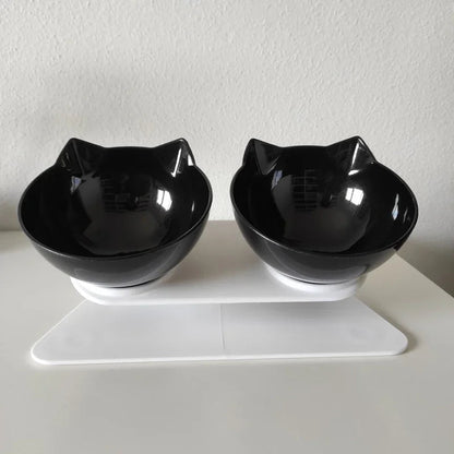 Non - Slip Double Cat Bowl Dog Bowl With Stand Pet Feeding Cat Water Bowl For Cats Food Pet Bowls For Dogs Feeder Product Supplies - by PAWFECTWORLDS | PAWFECTWORLDS | , ,