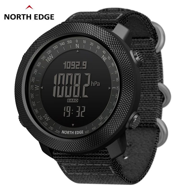 NORTH EDGE Men's sport Digital watch Hours Running Swimming Military Army watches Altimeter Barometer Compass waterproof 50m - by PAWFECTWORLDS | PAWFECTWORLDS | , ,