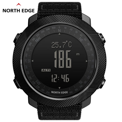 NORTH EDGE Men's sport Digital watch Hours Running Swimming Military Army watches Altimeter Barometer Compass waterproof 50m - PAWFECTWORLDS