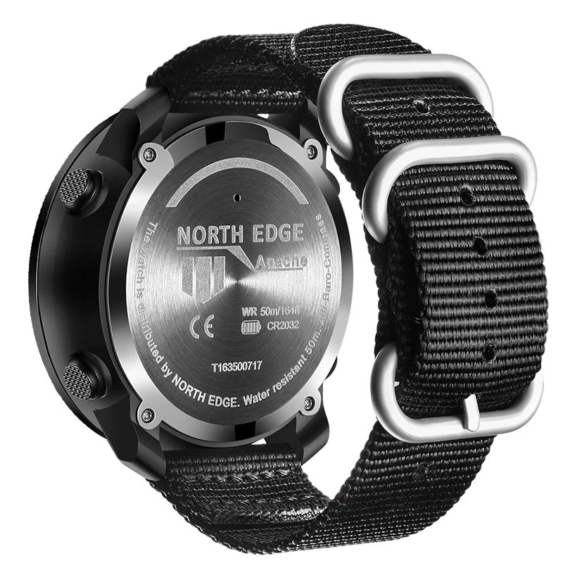 NORTH EDGE Men's sport Digital watch Hours Running Swimming Military Army watches Altimeter Barometer Compass waterproof 50m - by PAWFECTWORLDS | PAWFECTWORLDS | , ,