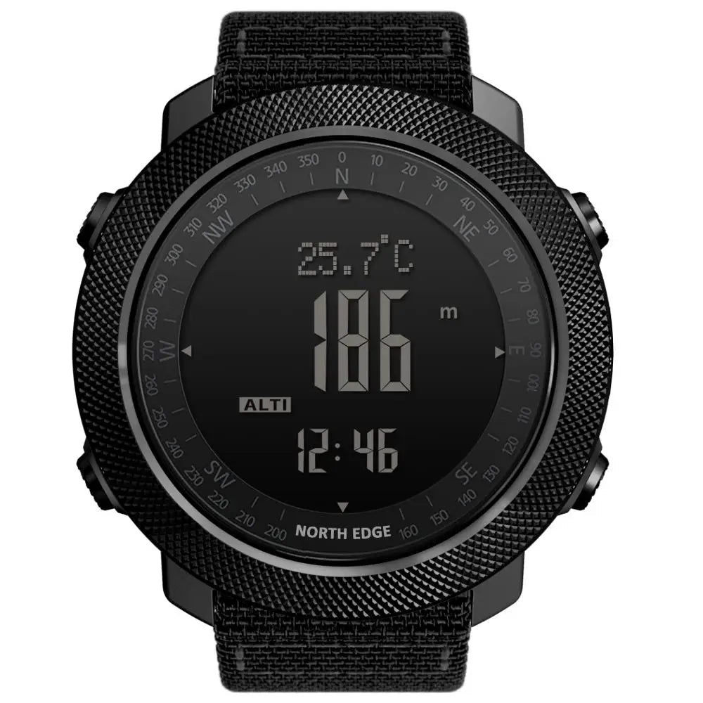 NORTH EDGE Men's sport Digital watch Hours Running Swimming Military Army watches Altimeter Barometer Compass waterproof 50m - by PAWFECTWORLDS | PAWFECTWORLDS | , ,