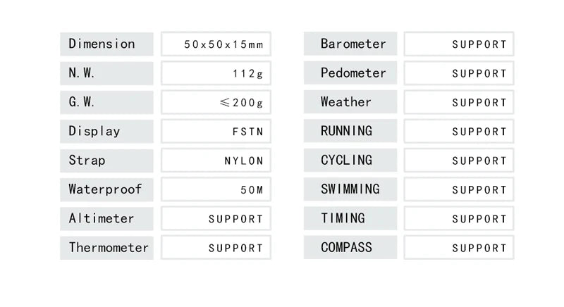 NORTH EDGE Men's sport Digital watch Hours Running Swimming Military Army watches Altimeter Barometer Compass waterproof 50m - by PAWFECTWORLDS | PAWFECTWORLDS | , ,