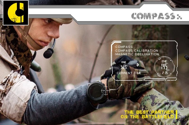 NORTH EDGE Men's sport Digital watch Hours Running Swimming Military Army watches Altimeter Barometer Compass waterproof 50m - by PAWFECTWORLDS | PAWFECTWORLDS | , ,