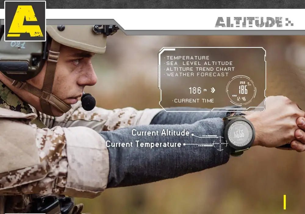 NORTH EDGE Men's sport Digital watch Hours Running Swimming Military Army watches Altimeter Barometer Compass waterproof 50m - by PAWFECTWORLDS | PAWFECTWORLDS | , ,