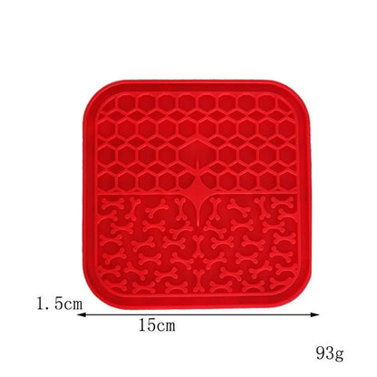 Pet Supplies Silicone Pet Licking Mat Cat Anti - choking With Slow Food Bowl Puppy Bath Distracted Licking Plate Cutlery - by PAWFECTWORLDS | PAWFECTWORLDS | , ,