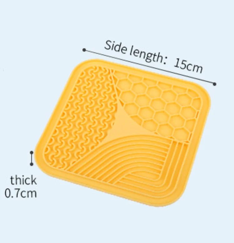 Pet Supplies Silicone Pet Licking Mat Cat Anti - choking With Slow Food Bowl Puppy Bath Distracted Licking Plate Cutlery - by PAWFECTWORLDS | PAWFECTWORLDS | , ,