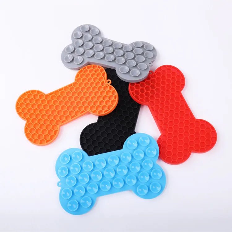 Pet Supplies Silicone Pet Licking Mat Cat Anti - choking With Slow Food Bowl Puppy Bath Distracted Licking Plate Cutlery - by PAWFECTWORLDS | PAWFECTWORLDS | , ,