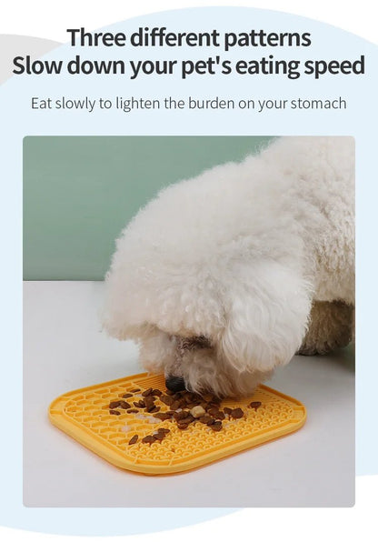 Pet Supplies Silicone Pet Licking Mat Cat Anti - choking With Slow Food Bowl Puppy Bath Distracted Licking Plate Cutlery - by PAWFECTWORLDS | PAWFECTWORLDS | , ,