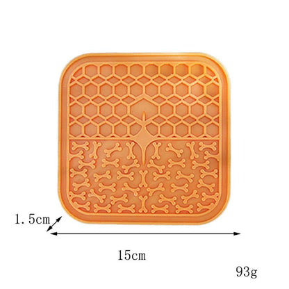 Pet Supplies Silicone Pet Licking Mat Cat Anti - choking With Slow Food Bowl Puppy Bath Distracted Licking Plate Cutlery - by PAWFECTWORLDS | PAWFECTWORLDS | , ,