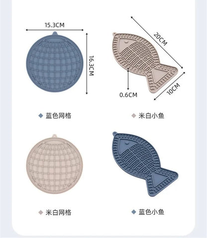 Pet Supplies Silicone Pet Licking Mat Cat Anti - choking With Slow Food Bowl Puppy Bath Distracted Licking Plate Cutlery - by PAWFECTWORLDS | PAWFECTWORLDS | , ,