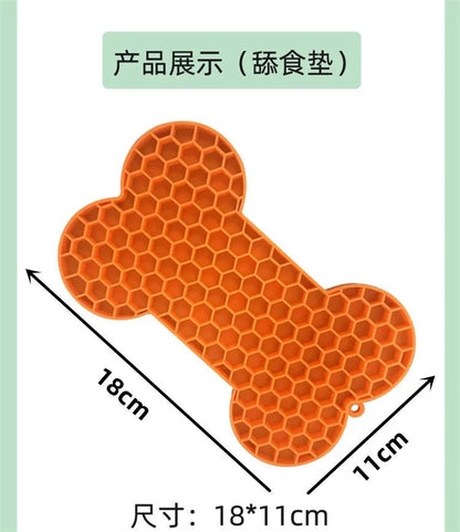 Pet Supplies Silicone Pet Licking Mat Cat Anti - choking With Slow Food Bowl Puppy Bath Distracted Licking Plate Cutlery - by PAWFECTWORLDS | PAWFECTWORLDS | , ,