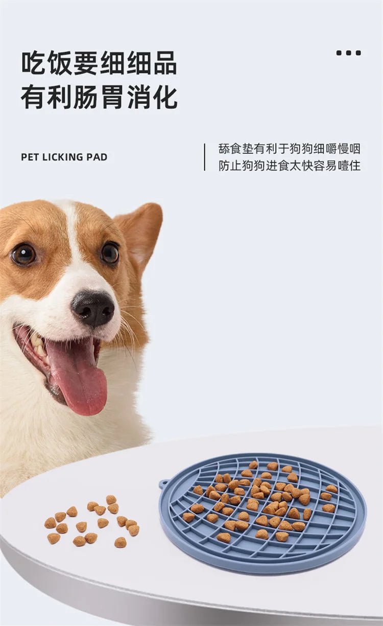 Pet Supplies Silicone Pet Licking Mat Cat Anti - choking With Slow Food Bowl Puppy Bath Distracted Licking Plate Cutlery - by PAWFECTWORLDS | PAWFECTWORLDS | , ,