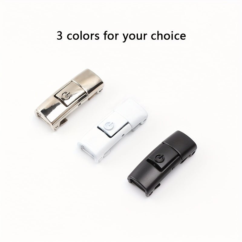 [Polyester Sneaker Accessories] White Polyester 1Pair Women's Sneaker Accessories, No Laces with Buckles - by PAWFECTWORLDS | PAWFECTWORLDS | , ,