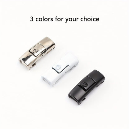 [Polyester Sneaker Accessories] White Polyester 1Pair Women's Sneaker Accessories, No Laces with Buckles - by PAWFECTWORLDS | PAWFECTWORLDS | , ,