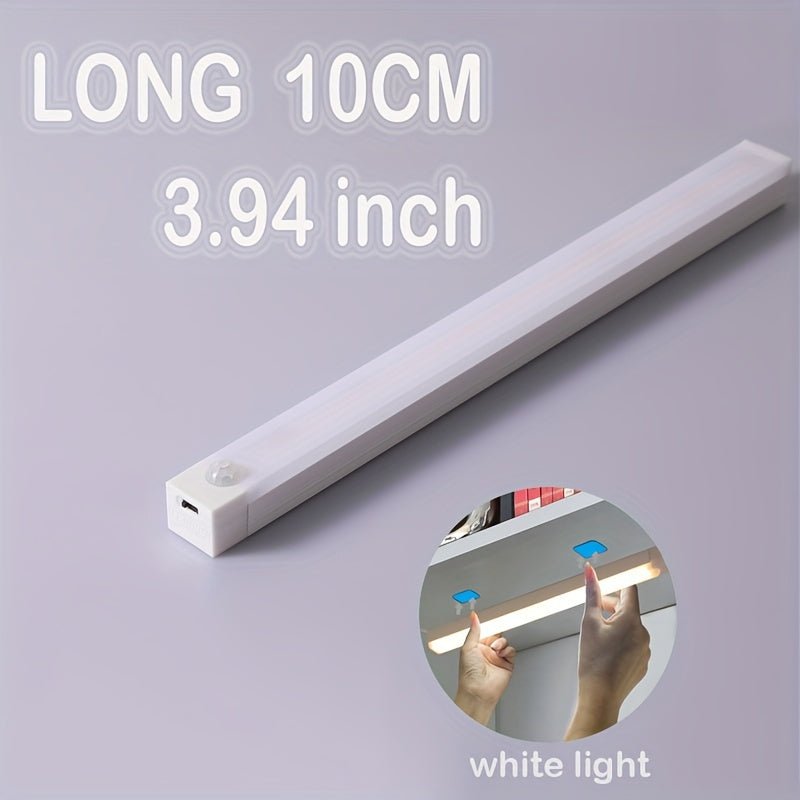 Rechargeable Motion Sensor LED Light Strip with Human Body Detection, Magnetic Adhesive & USB - Powered Smart Lighting - Cordless Floor/ Ceiling/ Wall Light for Kitchen, Wardrobe, Stairs, Hallway - Energy - Efficient LED Tube Lig - by PAWFECTWORLDS | PAWFECTWORLDS | , ,