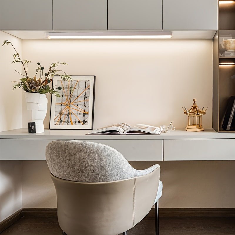 Rechargeable Motion Sensor LED Light Strip with Human Body Detection, Magnetic Adhesive & USB - Powered Smart Lighting - Cordless Floor/ Ceiling/ Wall Light for Kitchen, Wardrobe, Stairs, Hallway - Energy - Efficient LED Tube Lig - by PAWFECTWORLDS | PAWFECTWORLDS | , ,