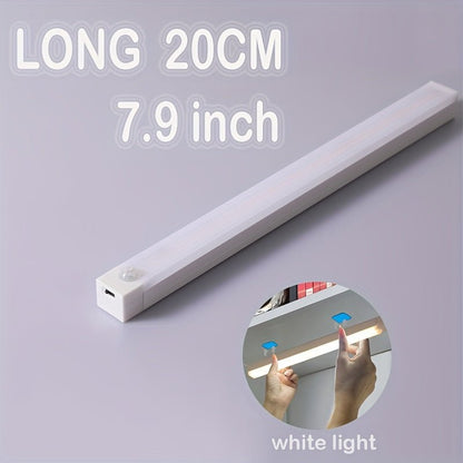 Rechargeable Motion Sensor LED Light Strip with Human Body Detection, Magnetic Adhesive & USB - Powered Smart Lighting - Cordless Floor/ Ceiling/ Wall Light for Kitchen, Wardrobe, Stairs, Hallway - Energy - Efficient LED Tube Lig - by PAWFECTWORLDS | PAWFECTWORLDS | , ,