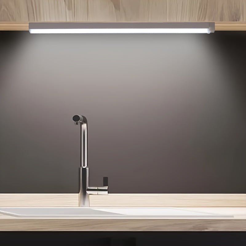 Rechargeable Motion Sensor LED Light Strip with Human Body Detection, Magnetic Adhesive & USB - Powered Smart Lighting - Cordless Floor/ Ceiling/ Wall Light for Kitchen, Wardrobe, Stairs, Hallway - Energy - Efficient LED Tube Lig - by PAWFECTWORLDS | PAWFECTWORLDS | , ,