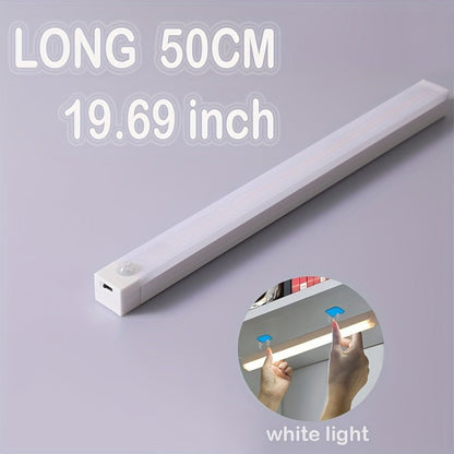 Rechargeable Motion Sensor LED Light Strip with Human Body Detection, Magnetic Adhesive & USB - Powered Smart Lighting - Cordless Floor/ Ceiling/ Wall Light for Kitchen, Wardrobe, Stairs, Hallway - Energy - Efficient LED Tube Lig - by PAWFECTWORLDS | PAWFECTWORLDS | , ,