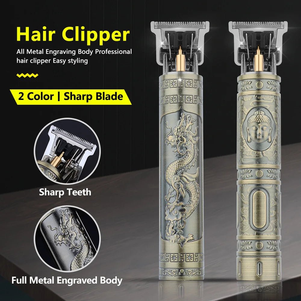 Retro T9 Original Haircutting Machine Set Jackets Trimmer Men's Electric Shaver Male Lence Pro Barber Shaver for Sensitive Areas - by PAWFECTWORLDS | PAWFECTWORLDS | , ,