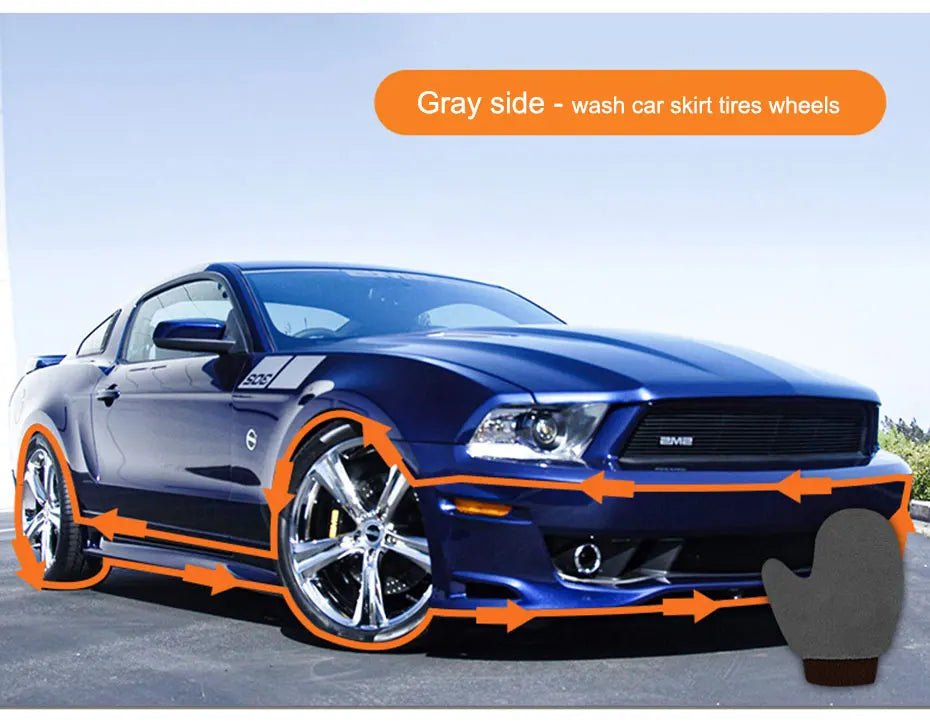 SEAMETAL Microfiber Car Washing Glove Double - Faced Thickened Coral Fleece Cleaning Brush Gloves Car Detailing Cleaner Care Tool - by PAWFECTWORLDS | PAWFECTWORLDS | , ,