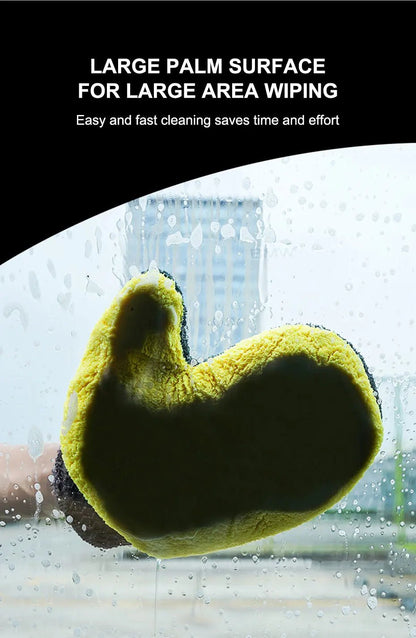 SEAMETAL Microfiber Car Washing Glove Double - Faced Thickened Coral Fleece Cleaning Brush Gloves Car Detailing Cleaner Care Tool - by PAWFECTWORLDS | PAWFECTWORLDS | , ,