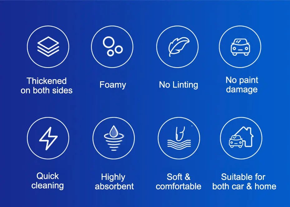 SEAMETAL Microfiber Car Washing Glove Double - Faced Thickened Coral Fleece Cleaning Brush Gloves Car Detailing Cleaner Care Tool - by PAWFECTWORLDS | PAWFECTWORLDS | , ,