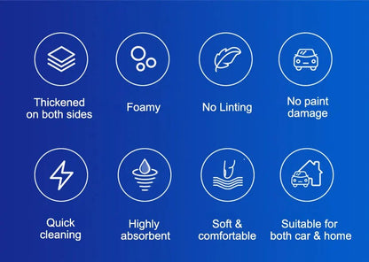 SEAMETAL Microfiber Car Washing Glove Double - Faced Thickened Coral Fleece Cleaning Brush Gloves Car Detailing Cleaner Care Tool - by PAWFECTWORLDS | PAWFECTWORLDS | , ,